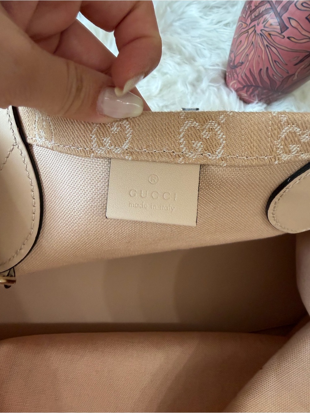 GUCCI DENIM OPHEDIA GG TOTE BAG LARGE - Picture 15 of 16
